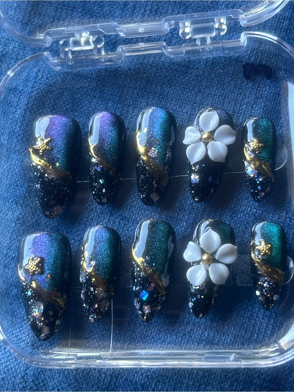 Mid-Length Almond - Handmade Artisan Press On Nails